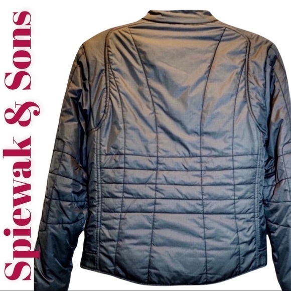 SPIEWAK & SONS Gray Quilted Primaloft Insulated Puffer Jacket, Size Medium - Picture 2 of 8